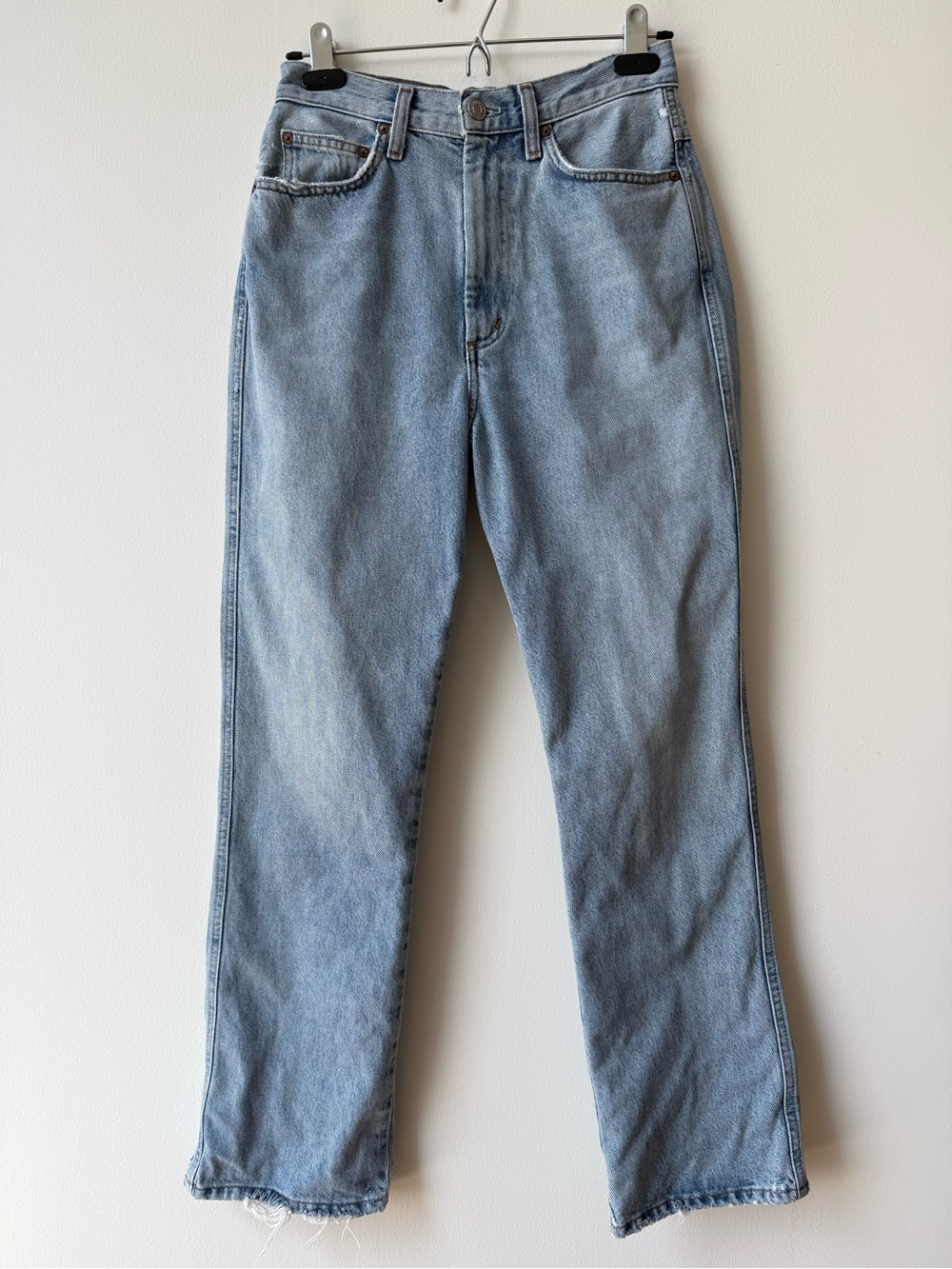 Agolde Pinch Waist High Rise Kick Flare Jean Riptide Cotton, Size 26